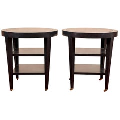 Pair of Donghia Round Side Tables