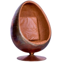 Kare Eyeball Copper Chair, Kupfer, Einsitzer, modern