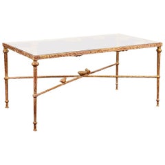 Gilt Bronze Low Table in the Manner of Diego Giacometti