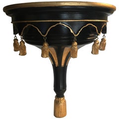 A Fabulous Pair of Wood Gilt and Ebonized Shelf Wall Brackets