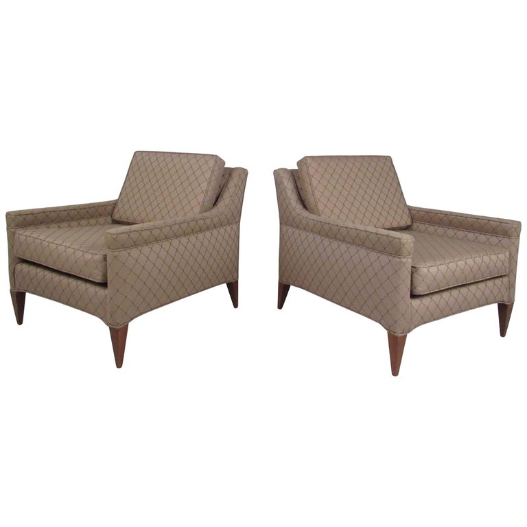 Mid-Century Dunbar Lounge Chairs For Sale at 1stDibs