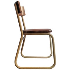 Industrial Wooden and Metal Chair