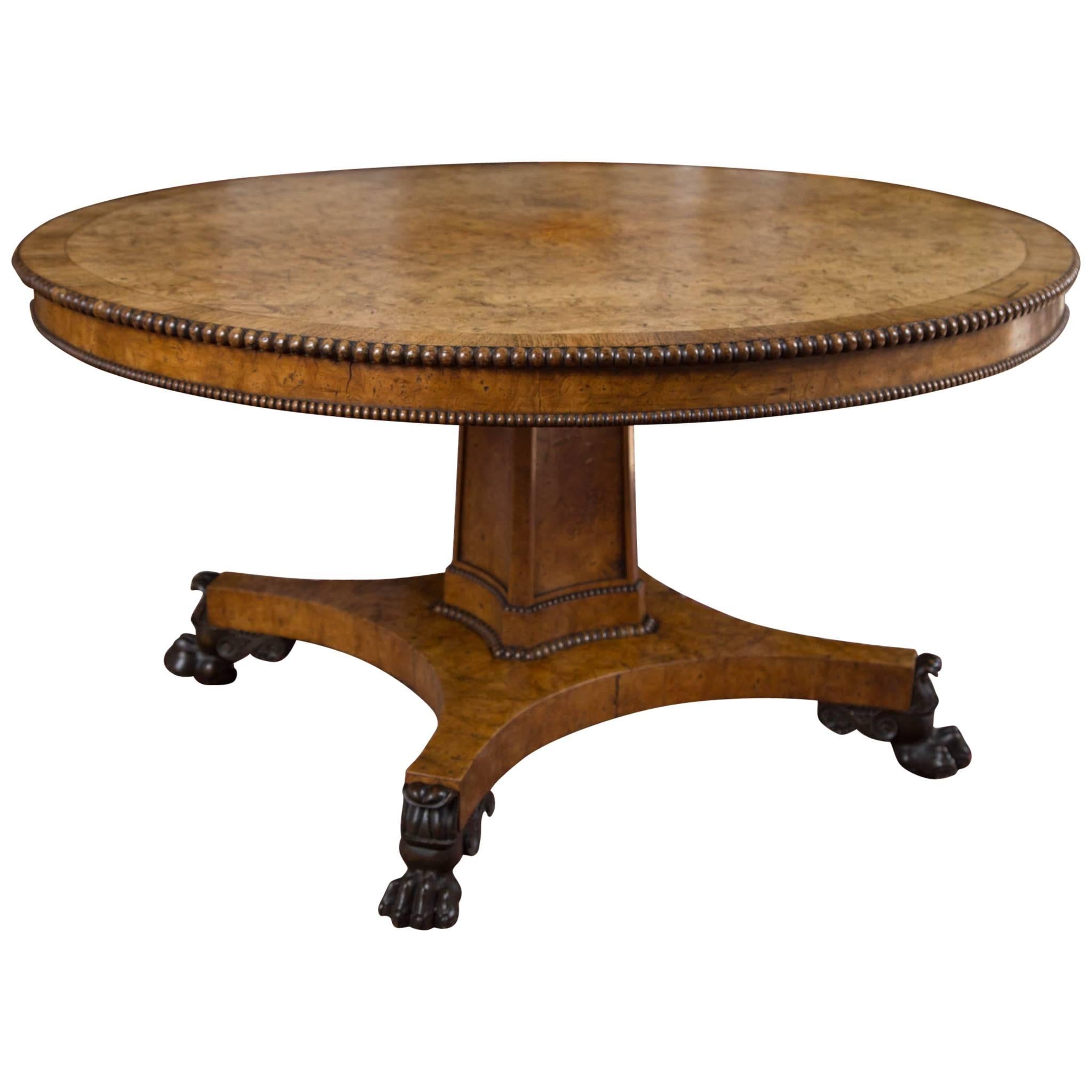 Regency Pollard Oak  Centre Table