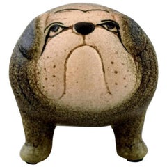 Vintage Lisa Larsson for Rörstrand, Rare Ceramics Bulldog