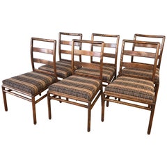 T.H. Robsjohn-Gibbings for Widdicomb Set of Six Maple Dining Chairs