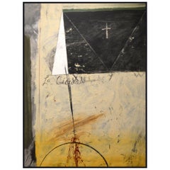 Abstract Oil Painting Titled Mexican Landscape by Artist Brian Hagiwara