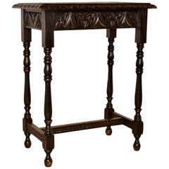 19th Century English Carved Side Table