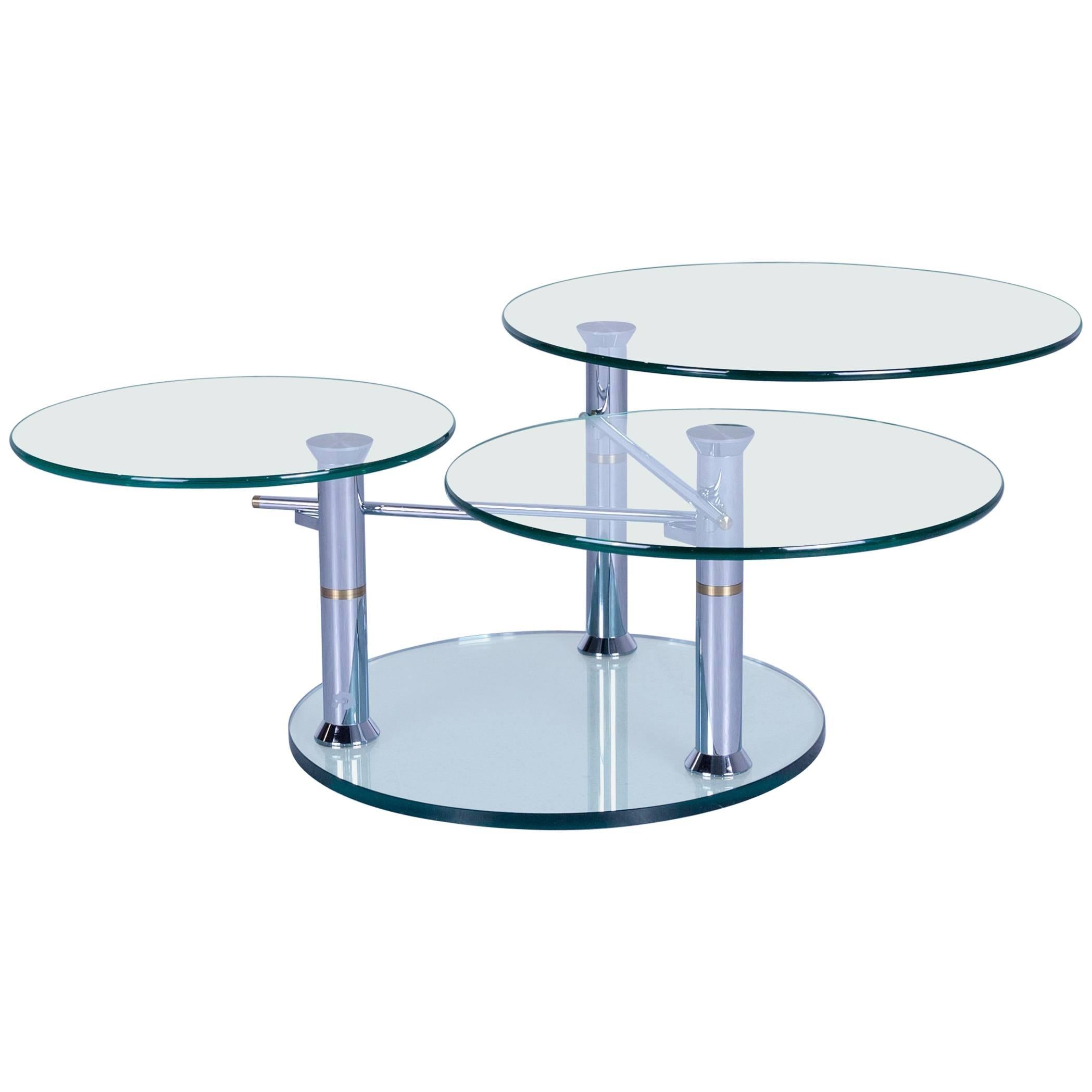 Draenert Intermezzo 1332 Designer Coffee Table Glass Series, Metamorphosen