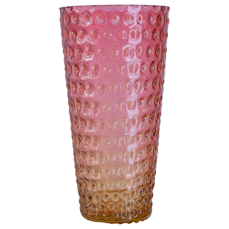 Vintage Swedish Rectangular Glass Vase For Sale at 1stdibs
