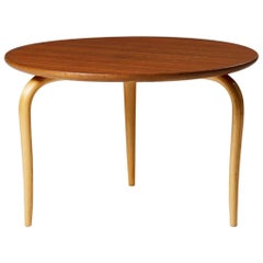 Occasional Table “Annika” Designed by Bruno Mathsson for Karl Mathsson, Sweden
