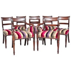 Set of Eight 19th Century Mahogany Dining Chairs