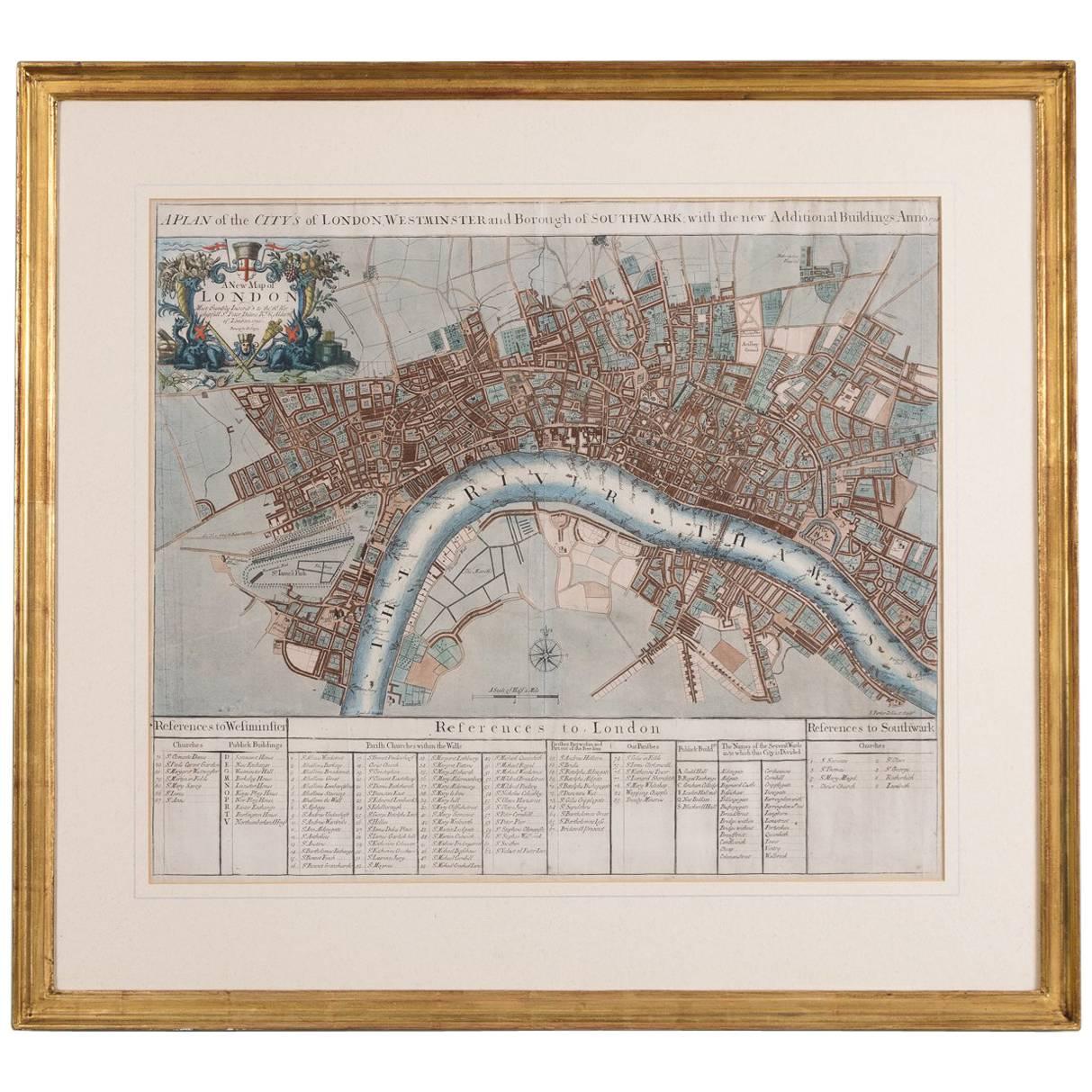 John Senex Map of London in 1720