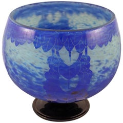Art Deco Glass Vase by Le Verre Francais, Schneider