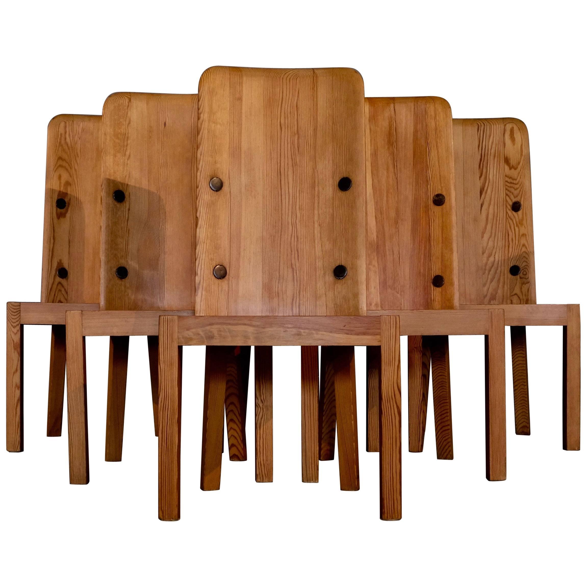Set of Six "Lovö" Chairs by Axel Einar-Hjorth, 1930s