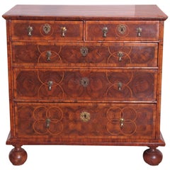 Antique 18th Century English William and Mary Chest of Drawers