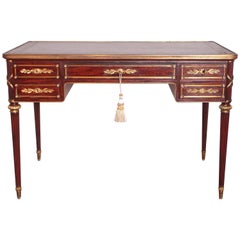 Fine French 19th Century Louis XVI Writing Desk Signed A Chevrie