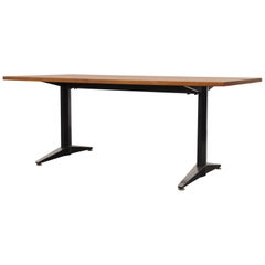 Retro Gispen Industrial Dining or Conference Table