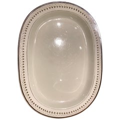 19th Century Large Oval Creamware Platter