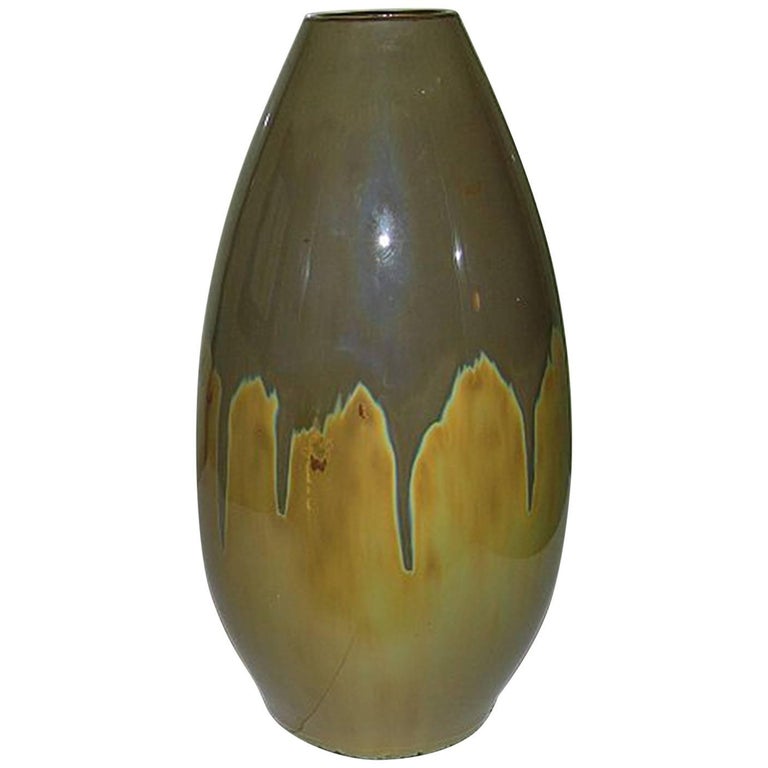 Royal Copenhagen Runninglaze/Crystalline Vase by Frederik Ludvigsen For Sale