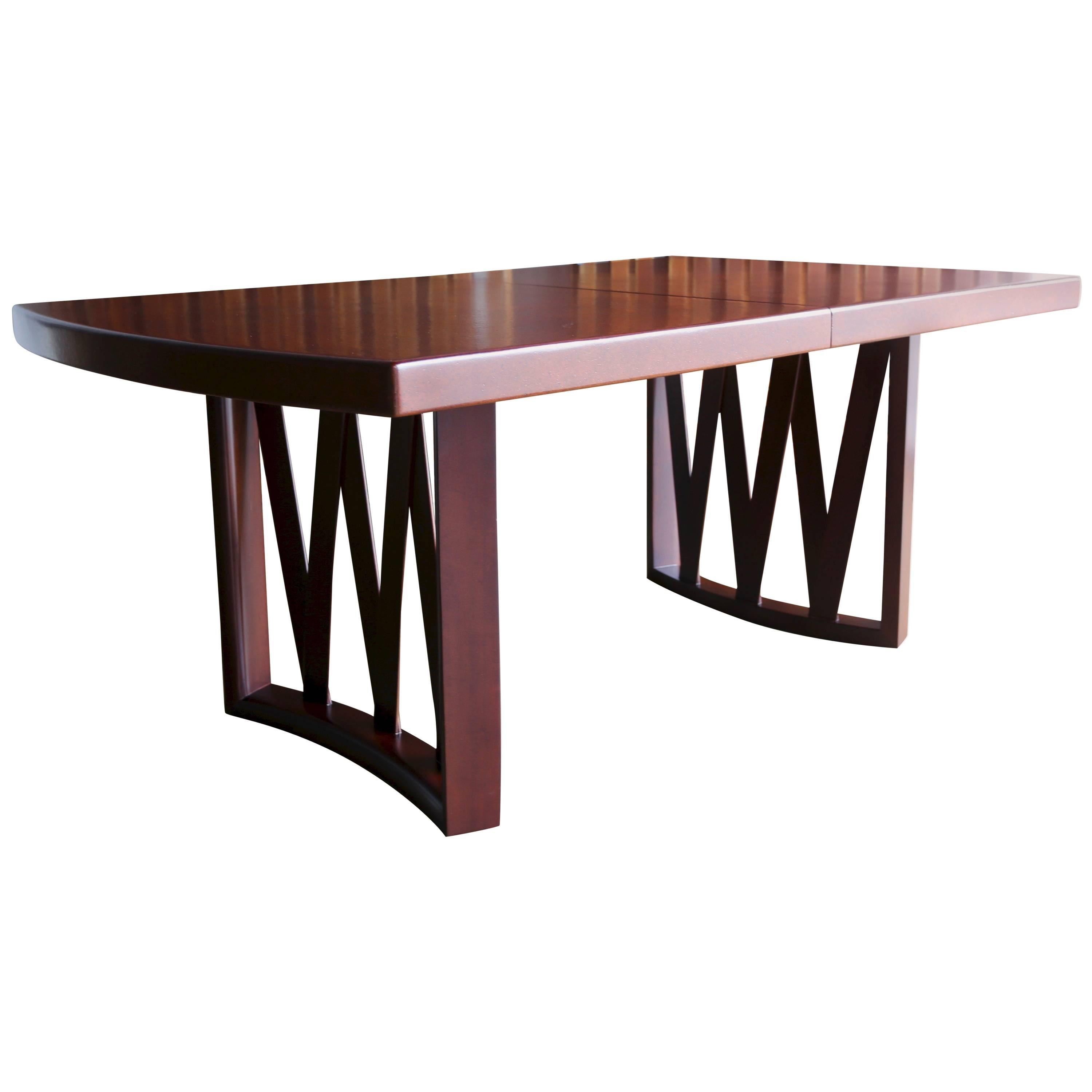 Paul Frankl Cork and Mahogany Dining Table
