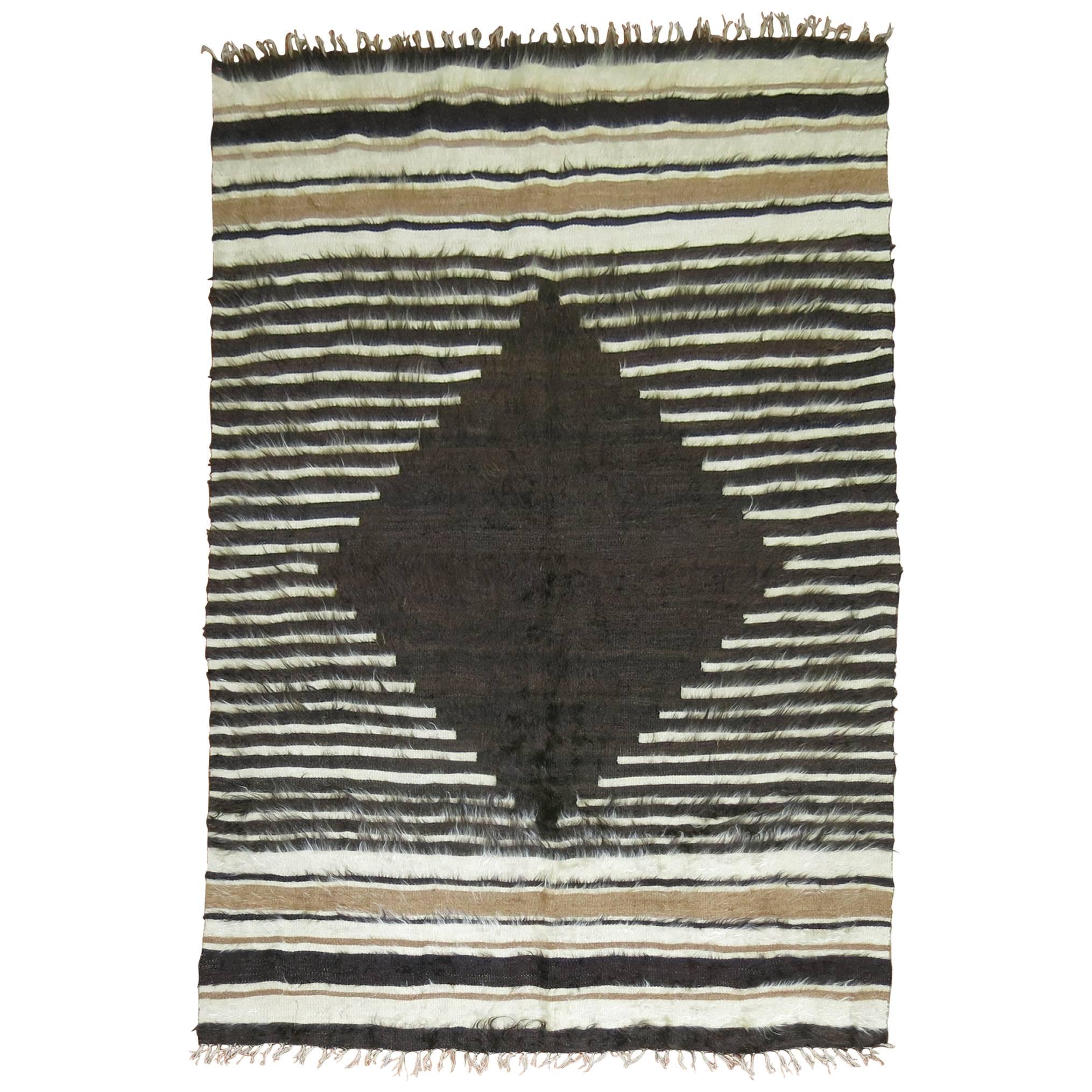 Tapis Zabihi Collectio nSirt vintage turc en mohair en vente