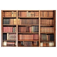 Very Large Collection of Antiquarian Leather Bound Books