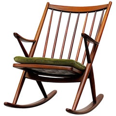 Frank Reenskaug for Bramin Møbler Danish Rocking Chair