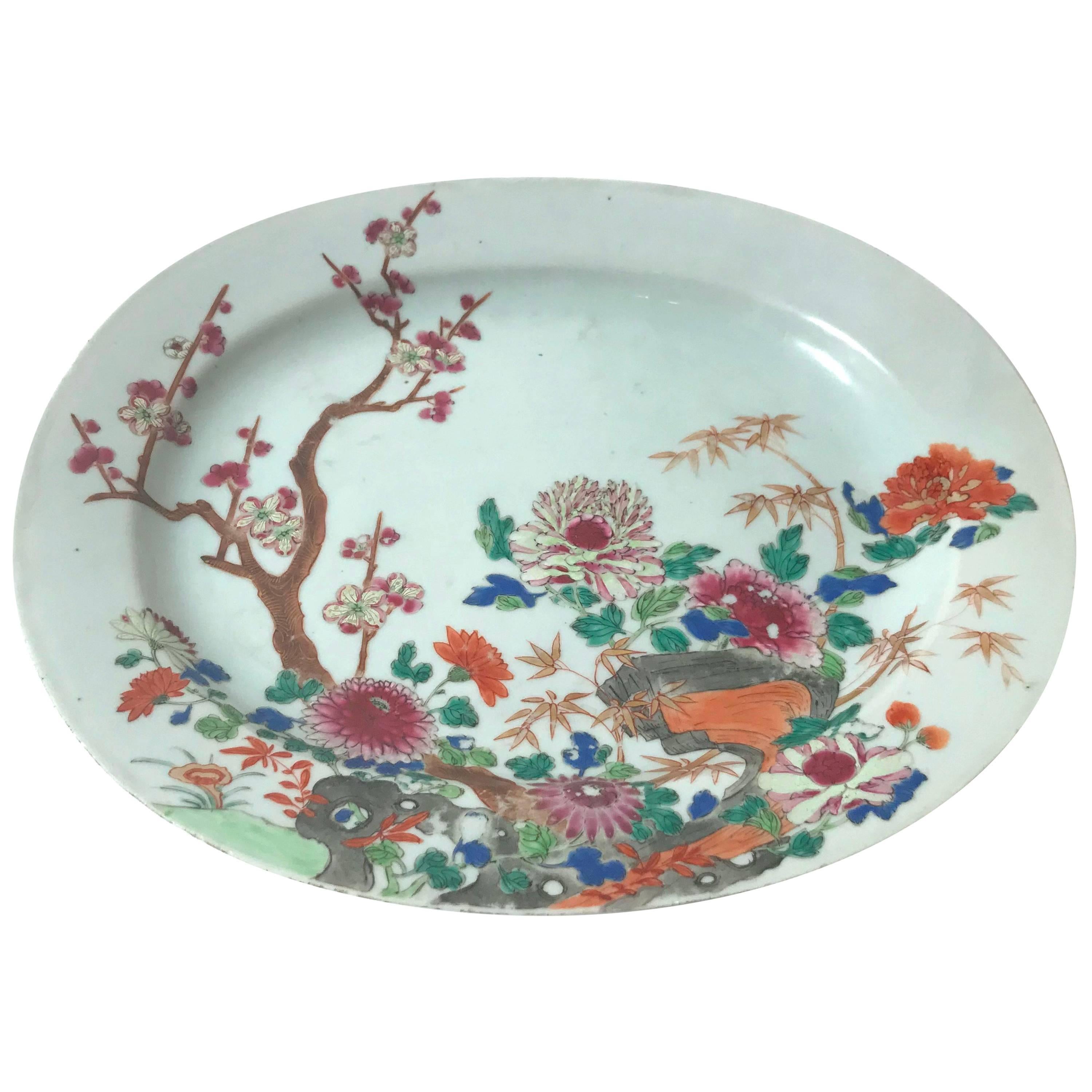 Late Kangxi Chinese Export Platter For Sale