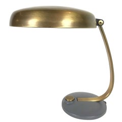Hillebrand UFO Mid-Century Brass Table Lamp, 1960s Germany