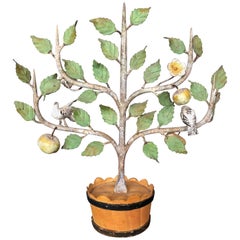 Vintage Italian Tole Espalier Fruit Tree