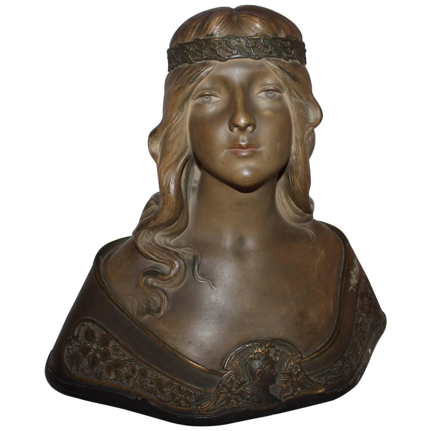 Magnificent 19th Century French Bust For Sale