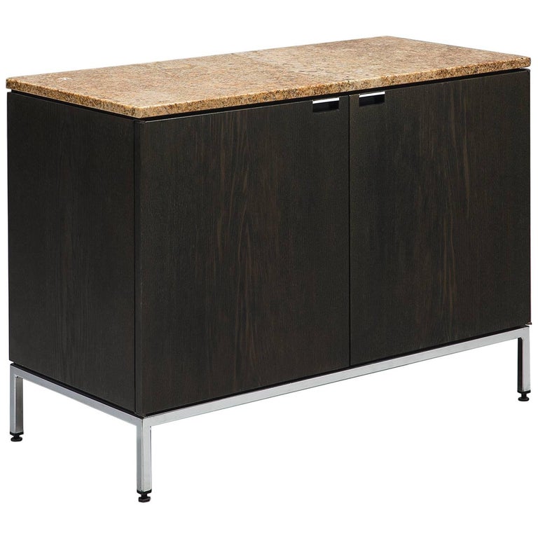 Florence Knoll Freestanding Cabinet With Granite Top For Sale At