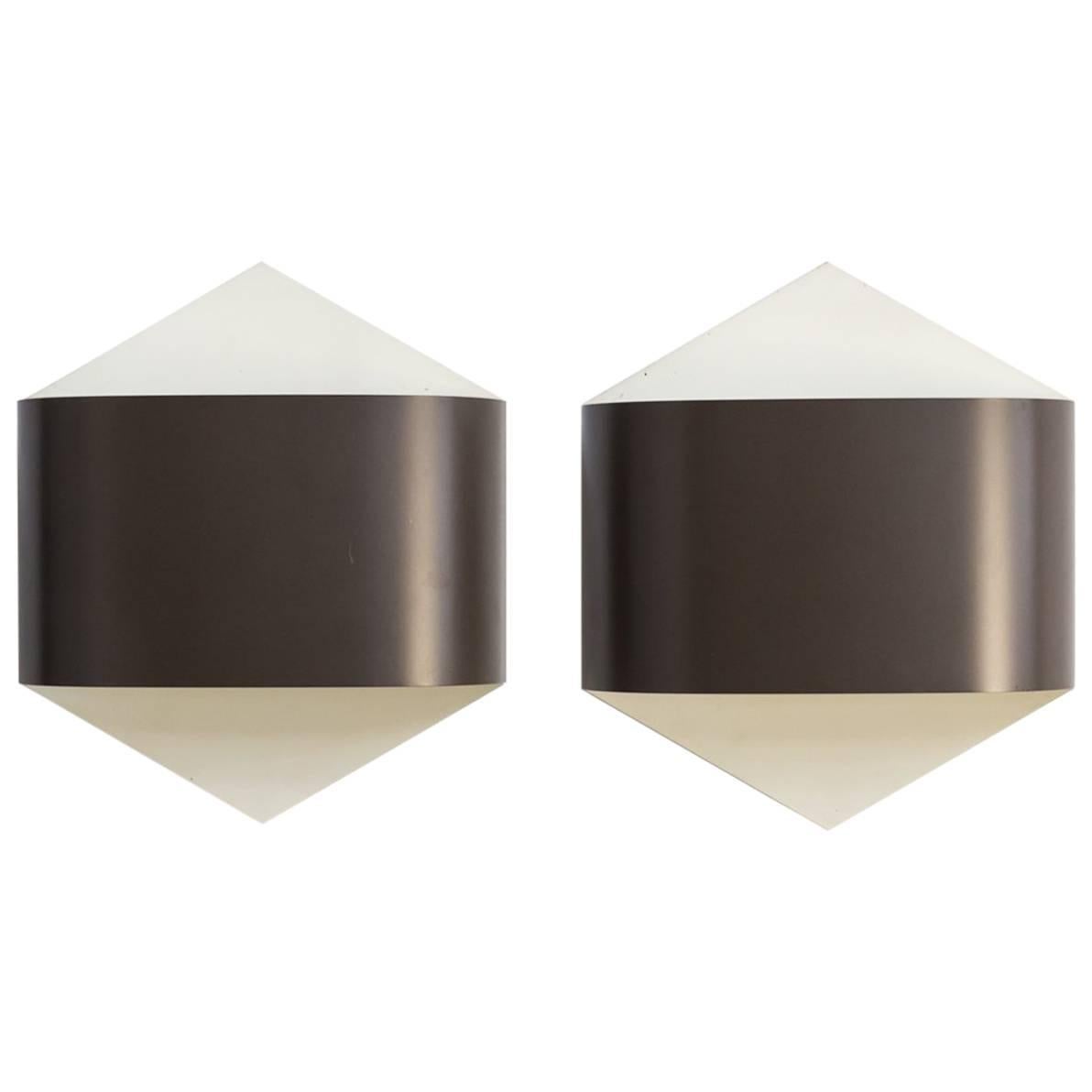 1960s Rolf Krüger & Dieter Witte Wall Sconces by Staff Germany, Set of Two For Sale