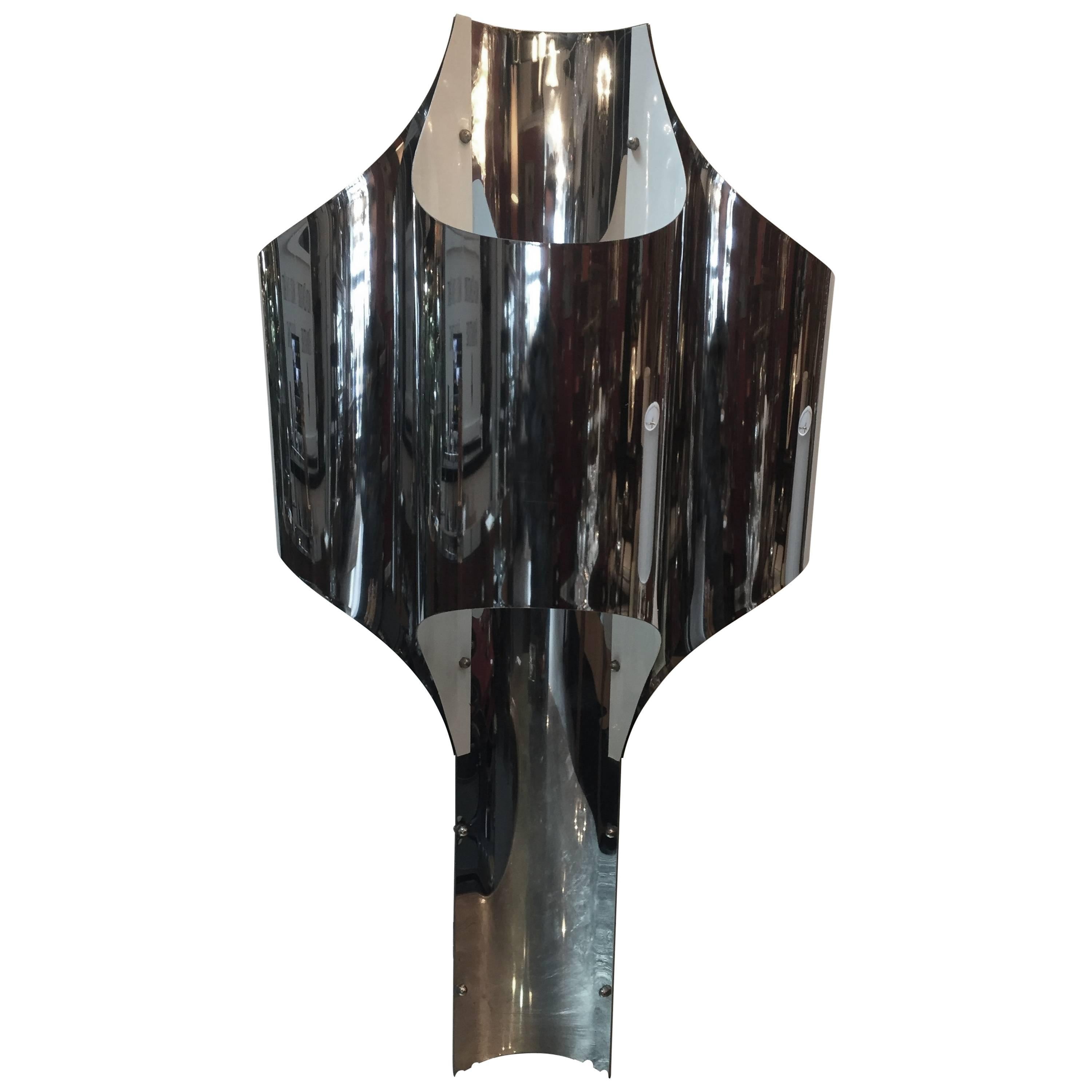 Super Cool Robert Sonneman Chrome Table Lamp