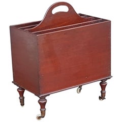 Antique Victorian Solid Mahogany Music Canterbury