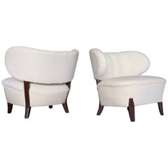 Rare Pair of Otto Schulz Chairs, Sweden, 1930s