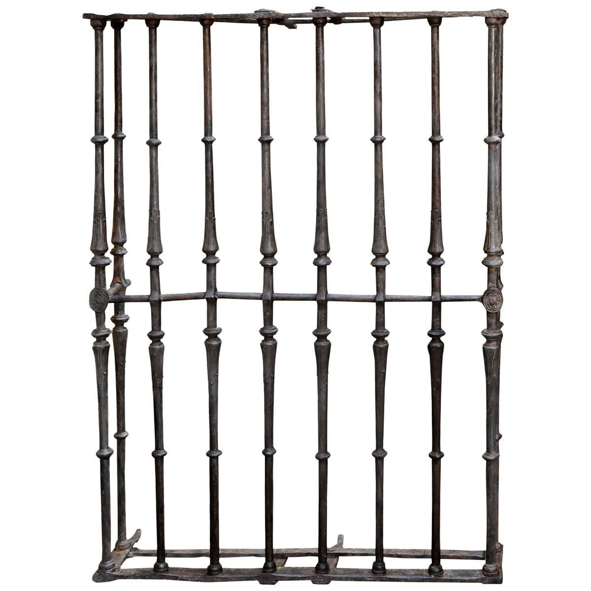 Wrought Iron Grille, Spain, 17th Century