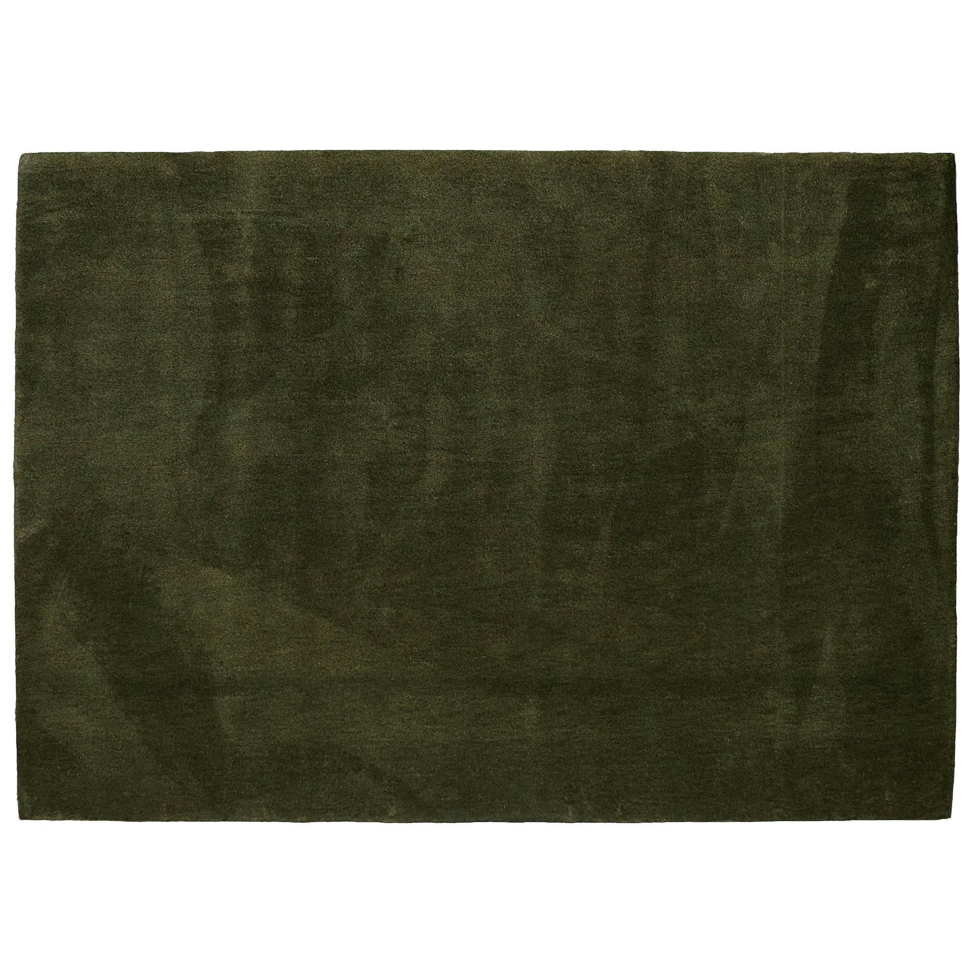'Vert Pinton' Hand-Tufted Area Rug in Olive Green by Pinton