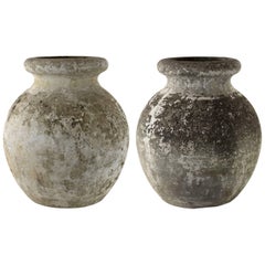 Antique Pair of Stone Pots