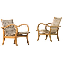 Pair of Lounge Chairs in the Style of Erich Dieckmann, 1960s