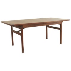 Used Jens Risom Danish Post-War Design Teak Dining Table