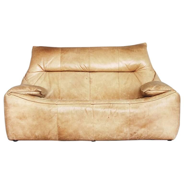Leather the Rock Sofa by Gerard Van Den Berg for Montis, 1970s