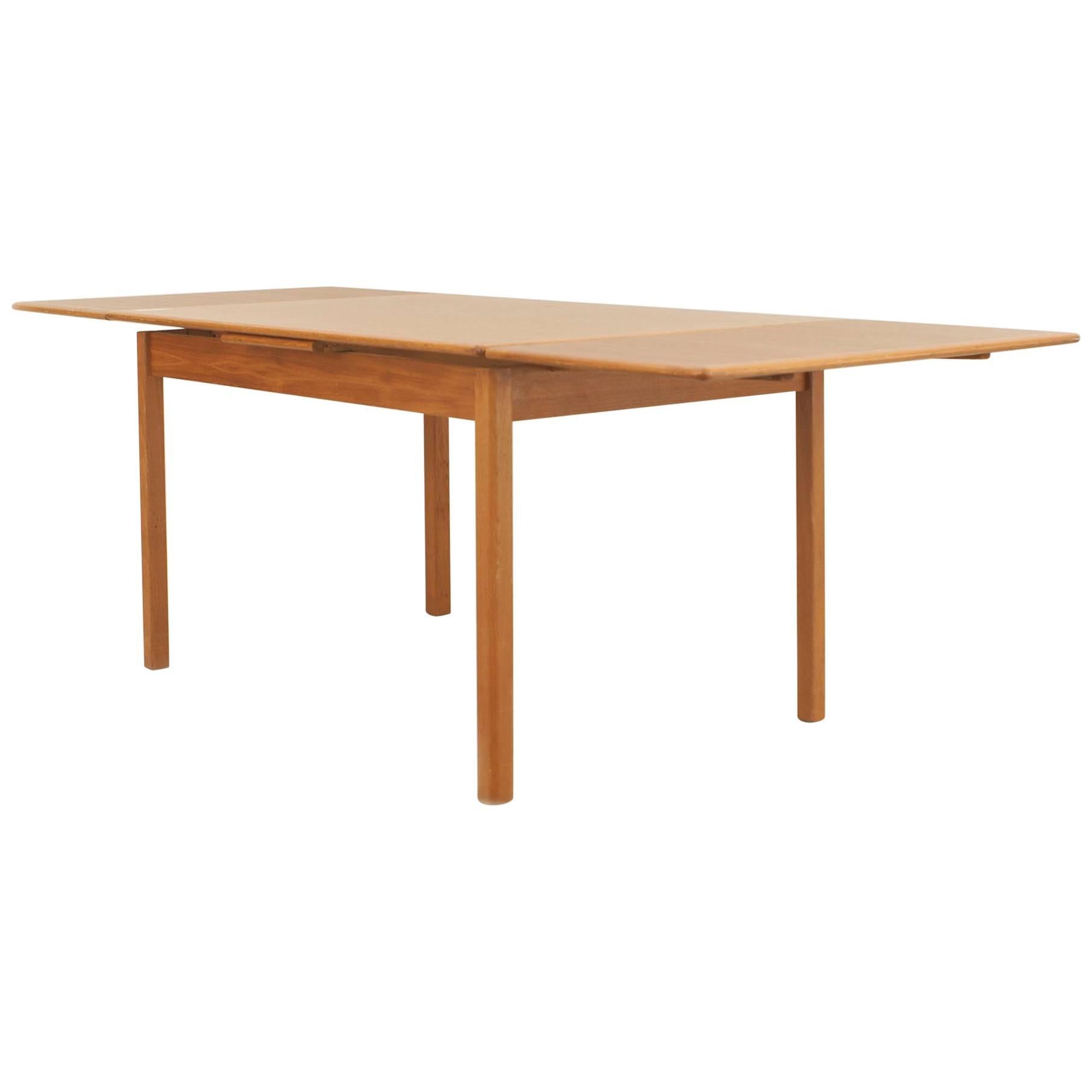 Danish Post-War Design Expandable Teak Dining Table