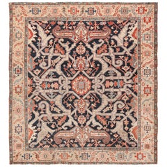 Antique Square Persian Serapi Rug