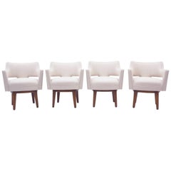 Swivel Armchairs by Edward Wormley, Set of Four, Kitchen / Dining.  Excellent.