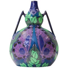 Vase en gourde Art nouveau, Wedgwood, vers 1905
