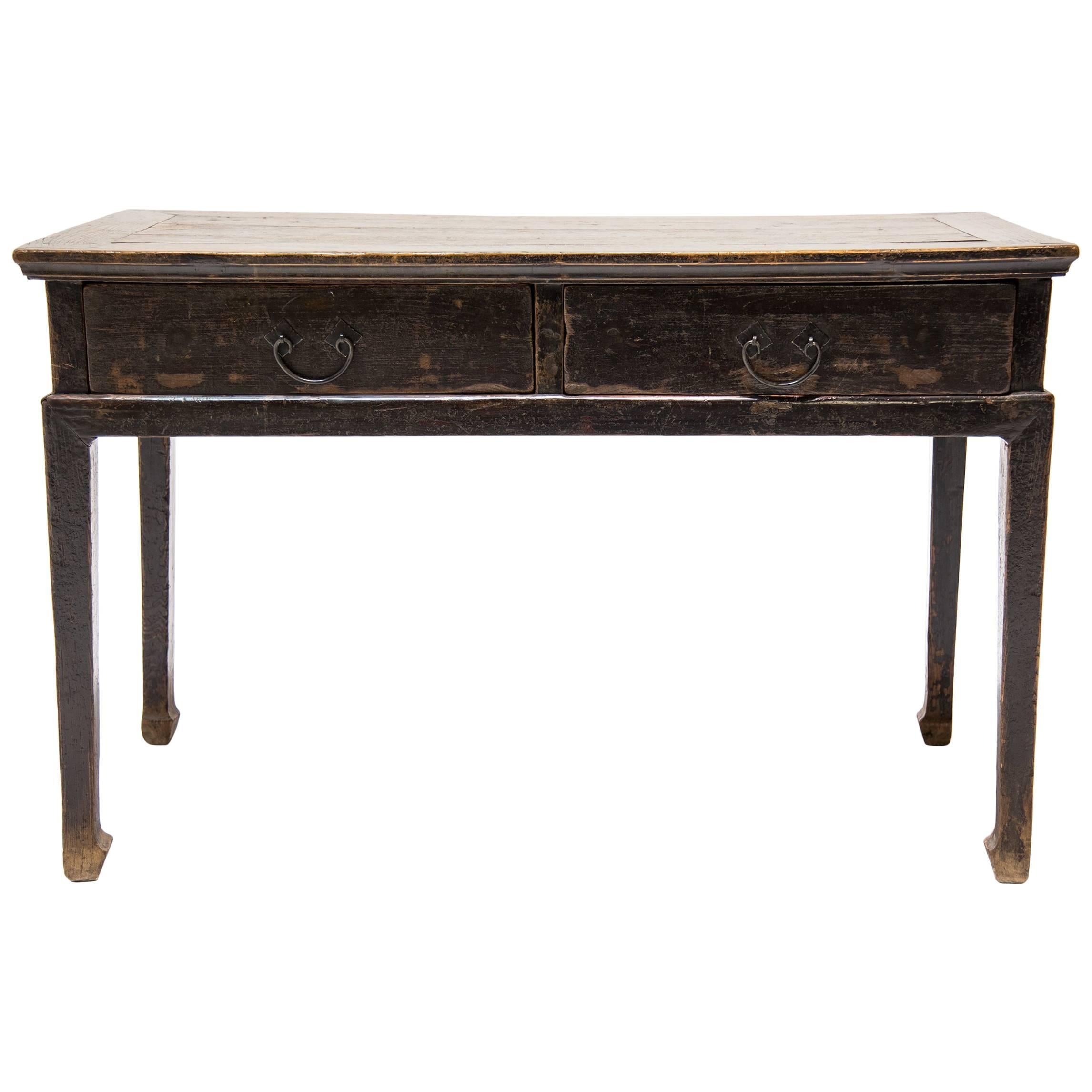 18th Century Chinese Two-Drawer Table