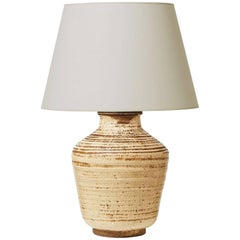 Textured Late Deco, Modernist Table Lamp in the Style of Besnard