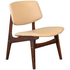 Retro Armless Lounge Chair by Gunnar Sørlie