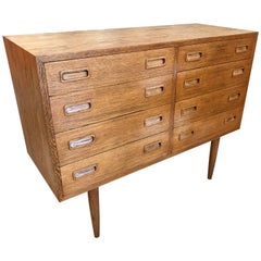 1960s Poul Hundevad Smoked Oak Eight-Drawer Dresser